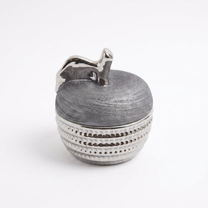 Graphite Trinket Jar — front view, accurate scale on white background