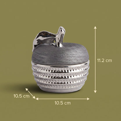 Graphite Trinket Jar — dimensions 10.5 x 10.5 x 11.2 cm