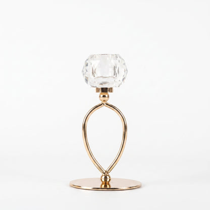 Infinity Crystal Candle Holder Regular — front view on white background