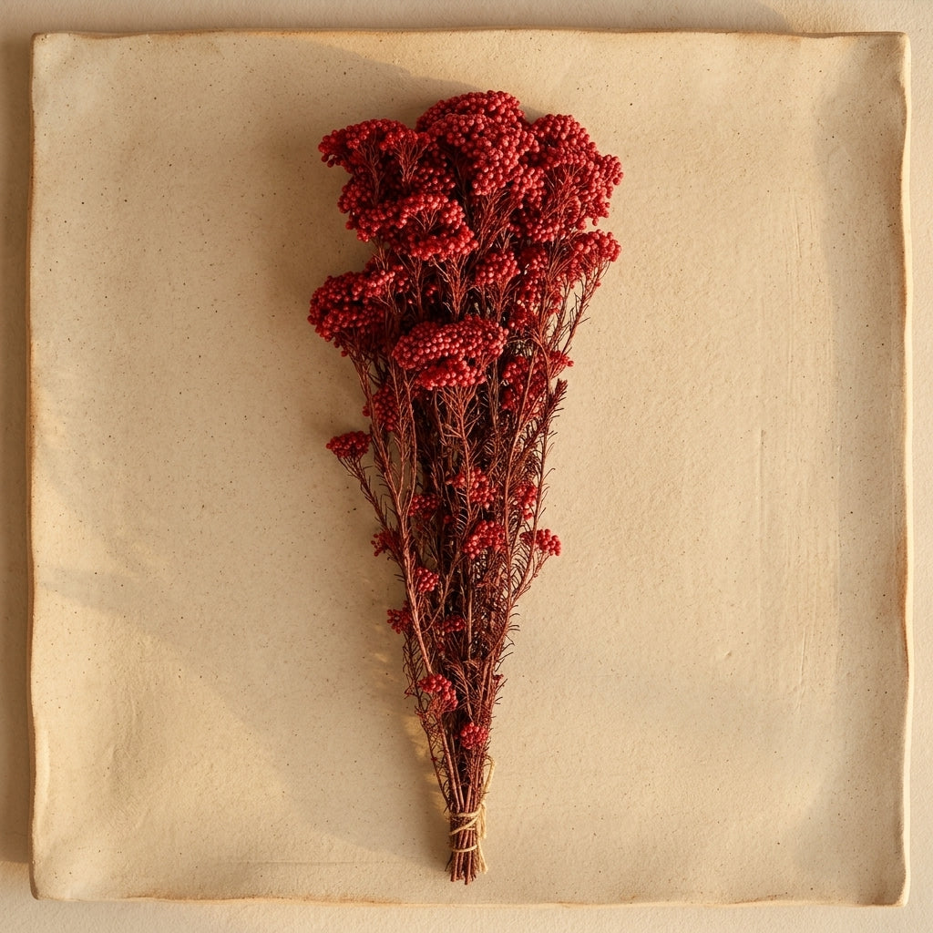 Crimson Berry Cluster Dried Arrangement