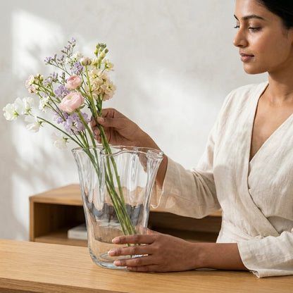 Large Rounded Glass Vase
