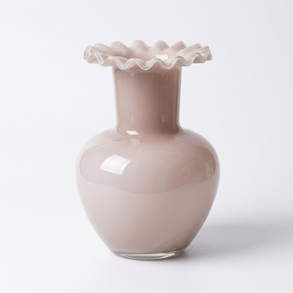 Smooth Neutral Ceramic Vase – Large