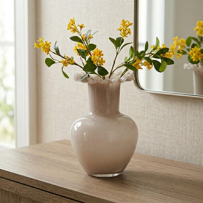 Smooth Neutral Ceramic Vase – Large